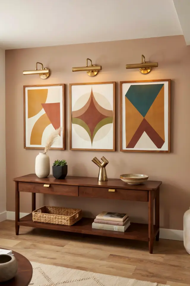 Photo Wall Lights | DIY Gallery Wall with Picture Lights | Easy Wall Decor Idea