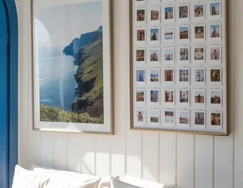 30-photo grid on shiplap: my quickest wall project yet 🖼️