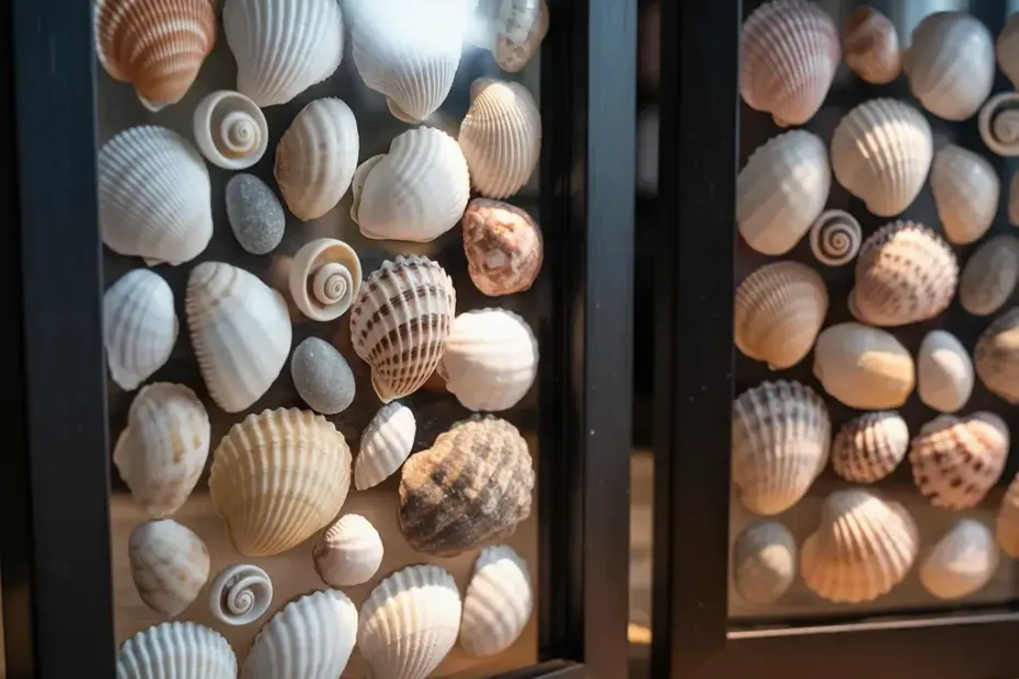 Seashell Shadow Box Arrangement: Don't Overstuff It
