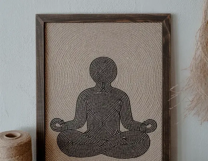 DIY Rope Wall Art Tutorial | How to Make Zen Meditation Art with Jute Twine