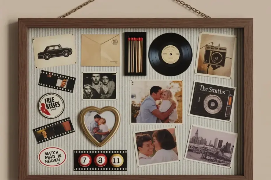 Vintage Memory Board Collage DIY | Quick Retro Wall Art with Found Objects